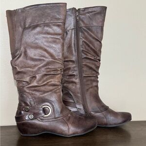 Brown Leather Women's Boots